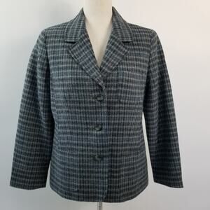 Appleseed's Blue Wool Lined Jacket Blazer Very Good! Size 10P